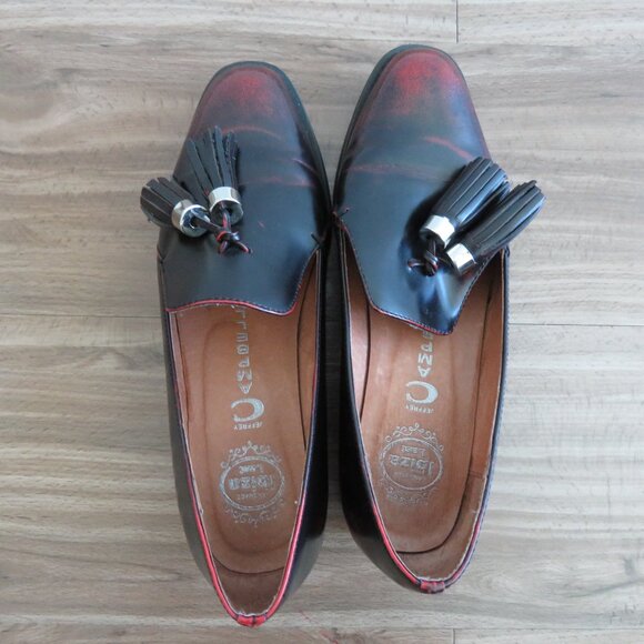 JEFFREY CAMPBELL Lawford Finch Leather Tassel Loafer Slip On Shoes EU 36 US 5.5 - Picture 10 of 15